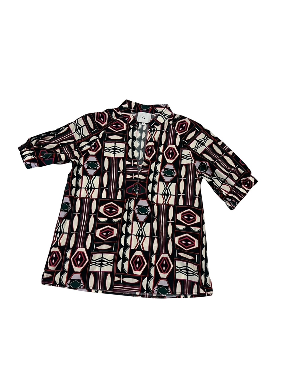 G. Label by goop Malet Printed tunic top Made in Italy sz 0